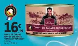 E.Leclerc Terre Authentique Confit de canard du sud-ouest offre