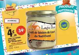 E.Leclerc Pierre Laguilhon Confit de Gésiers de Canard du Sud-Ouest offre