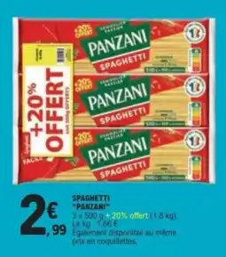 E.Leclerc PANZANI SPAGHETTI offre