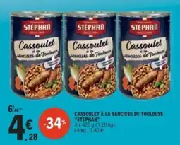 E.Leclerc STEPHAN Cassoulet à la saucisse de Toulouse offre