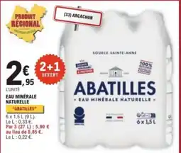 E.Leclerc ABATILLES EAU MINÉRALE NATURELLE offre