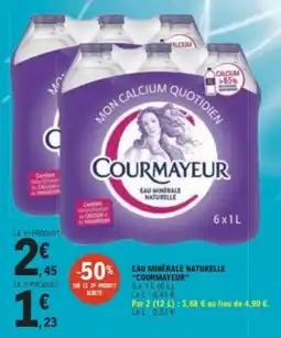 E.Leclerc Courmayeur Eau minérale naturelle offre