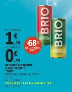 E.Leclerc BRIO BOISSON ÉNERGISANTE offre
