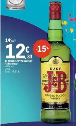 E.Leclerc J&B Rare Blended Scotch Whisky offre