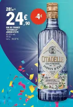 E.Leclerc Citadelle gin de france jardin d'ete offre