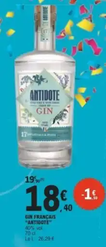 E.Leclerc ANTIDOTE GIN offre