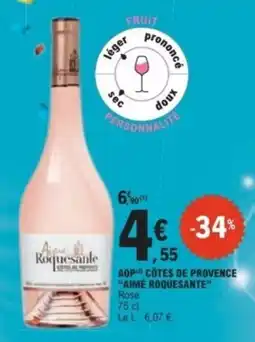 E.Leclerc Aimé Roquesante aop cotes de provence offre