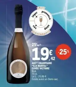 E.Leclerc G.H MARTEL CUVÉE VICTOIRE offre