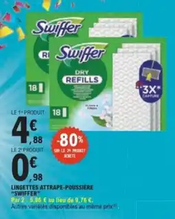 E.Leclerc Swiffer Lingettes attrape-poussière offre