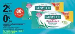 E.Leclerc SANYTOL Lingettes désinfectantes offre