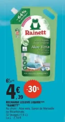 E.Leclerc Rainett Lessive liquide offre