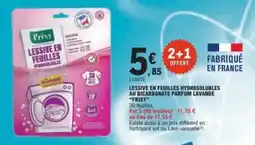 E.Leclerc Frixy Lessive en feuilles offre