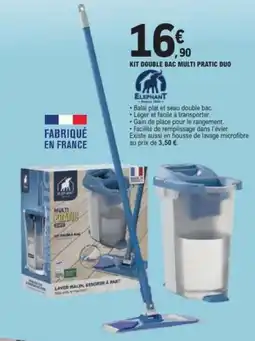 E.Leclerc ELEPHANT KIT DOUBLE BAC MULTI PRATIC DUO offre