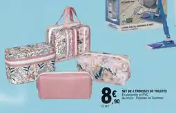 E.Leclerc SET DE 4 TROUSSES DE TOILETTE offre