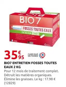 Rural Master Bio7 entretien fosses toutes eaux offre