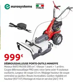 Rural Master Débroussailleuse porte-outils minieffe offre