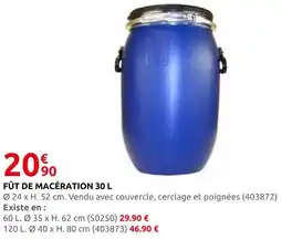 Rural Master Fût de macération 30 l offre