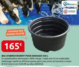 Rural Master Rototec bac d'abreuvement pour animaux 550 l offre