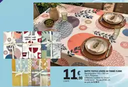 E.Leclerc Nappe textile légère au tombé fluide offre