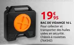 Rural Master Bac de vidange 16 l offre
