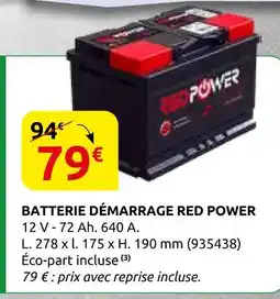 Rural Master Red power batterie démarrage offre