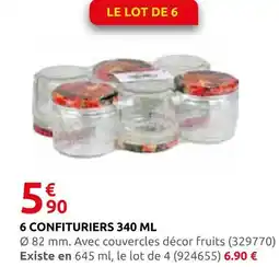 Rural Master 6 confituriers 340 ml offre