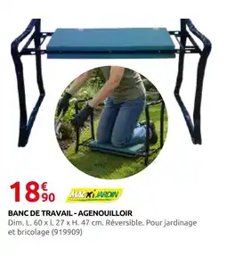 Rural Master Magi jardin banc de travail - agenouilloir offre