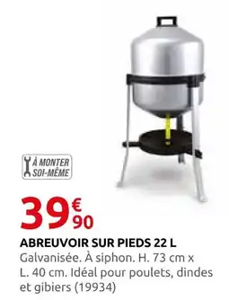 Rural Master Abreuvoir sur pieds 22 l offre