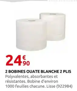 Rural Master 2 bobines ouate blanche 2 plis offre