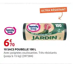 Rural Master Handy bag 10 sacs poubelle 100 l offre