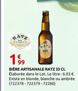 Rural Master Ratz bière artisanale blonde 33 cl offre