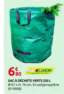 Rural Master Maxi jardin sac à déchets verts 250 l offre