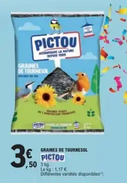 E.Leclerc Pictou graines de tournesol offre