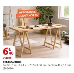 Rural Master Tréteau bois offre