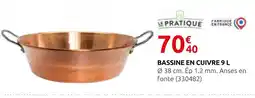 Rural Master Le pratique bassine en cuivre 9 l offre