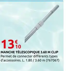 Rural Master Manche télescopique 3.60 m clip offre