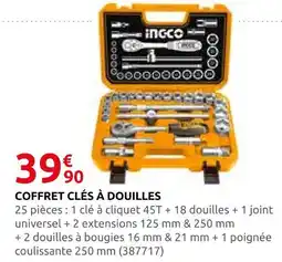 Rural Master Ingco coffret clés à douilles offre