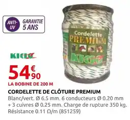 Rural Master Cordelette de clôture premium offre