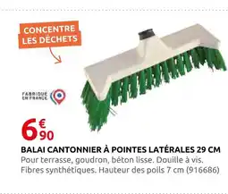 Rural Master Balai cantonnier à pointes latérales 29 cm offre
