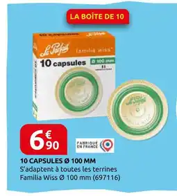 Rural Master Le parfait 10 capsules ø 100 mm offre