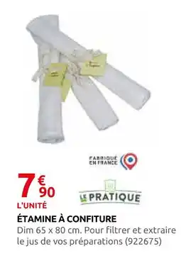 Rural Master Le pratique étamine à confiture offre