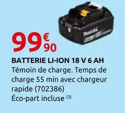 Rural Master Batterie li-ion 18 v 6 ah offre