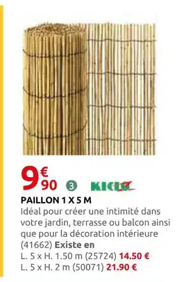 Rural Master Kic paillon 1 x 5 m offre