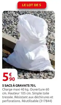 Rural Master 5 sacs à gravats 70 l offre