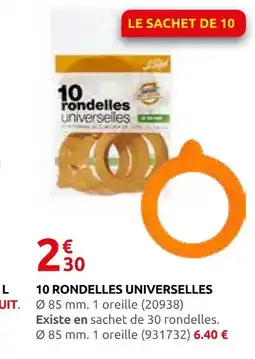 Rural Master 10 rondelles universelles offre