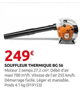 Stihl souffleur thermique bg 56