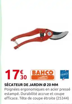 Rural Master Bahco sécateur de jardin ø 20 mm offre