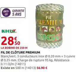 Rural Master Kicioz fil de clôture premium offre