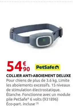 Rural Master Petsafe collier anti-aboiement deluxe offre