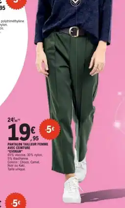 E.Leclerc Evoran pantalon tailleur femme offre